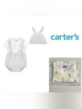 CARTER’S - 12M - NWT - INFANT 3PC EASTER BUNNY OUTFIT